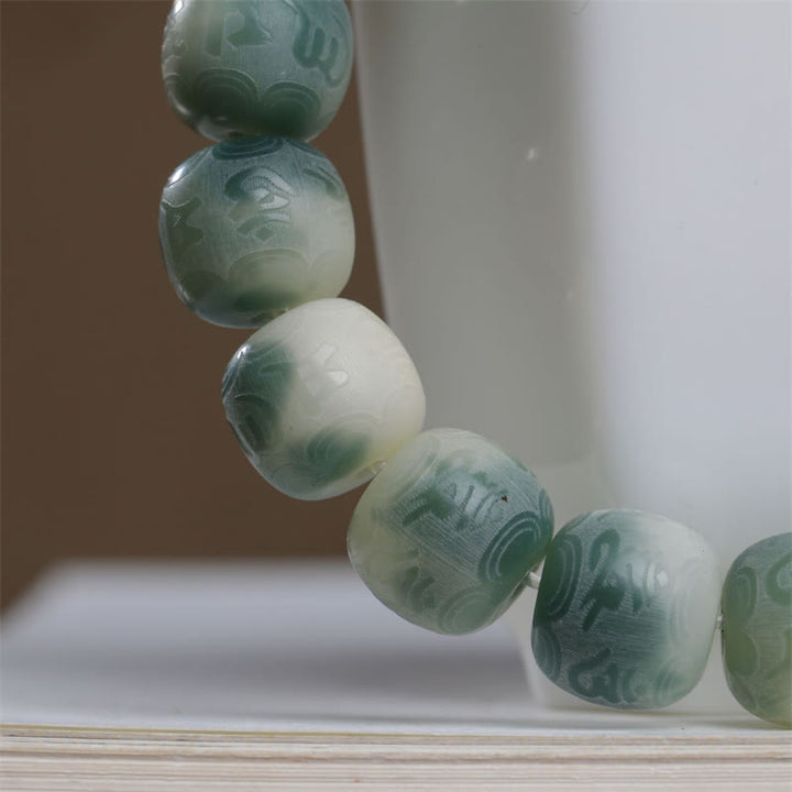 Buddha Stones Bodhi Seed Om Mani Padme Hum Engraved Keep Away Evil Spirits Bracelet - image 4