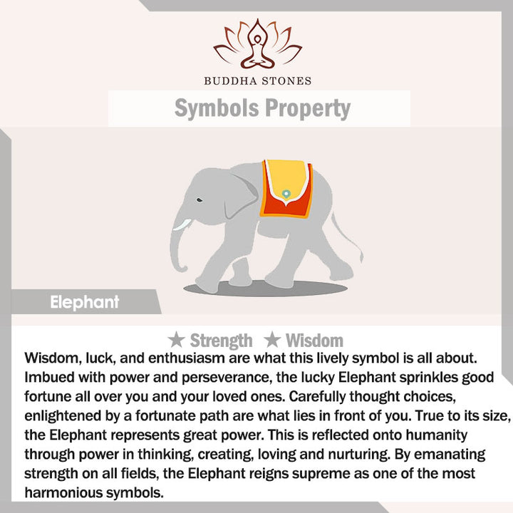 Buddha Stones 925 Sterling Silver Elephant Safe And Well Amulet Charm Strength Bracelet - image 6