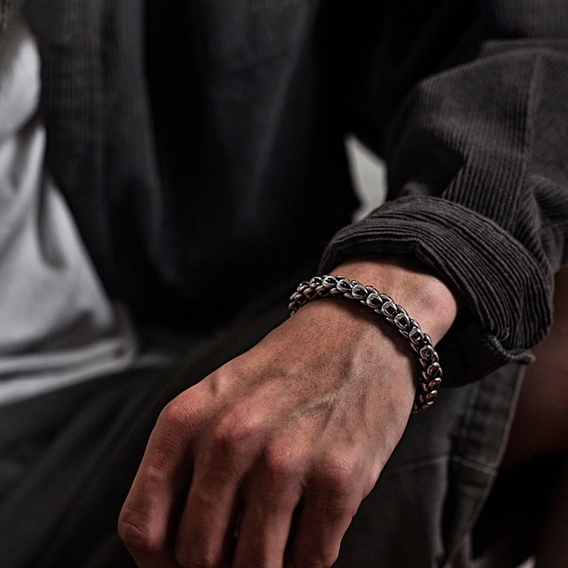 Buddha Stones Retro Dragon Scale Pattern Success Strength Bracelet - image 2