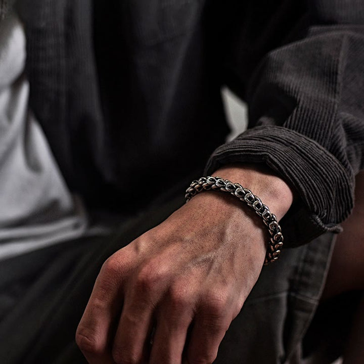 Buddha Stones Retro Dragon Scale Pattern Success Strength Bracelet - image 2