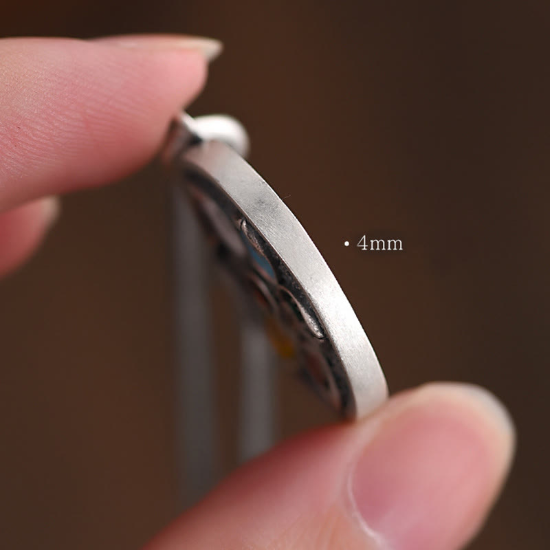 Buddha Stones Tibetan Om Mani Padme Hum Purity Necklace Pendant - image 8