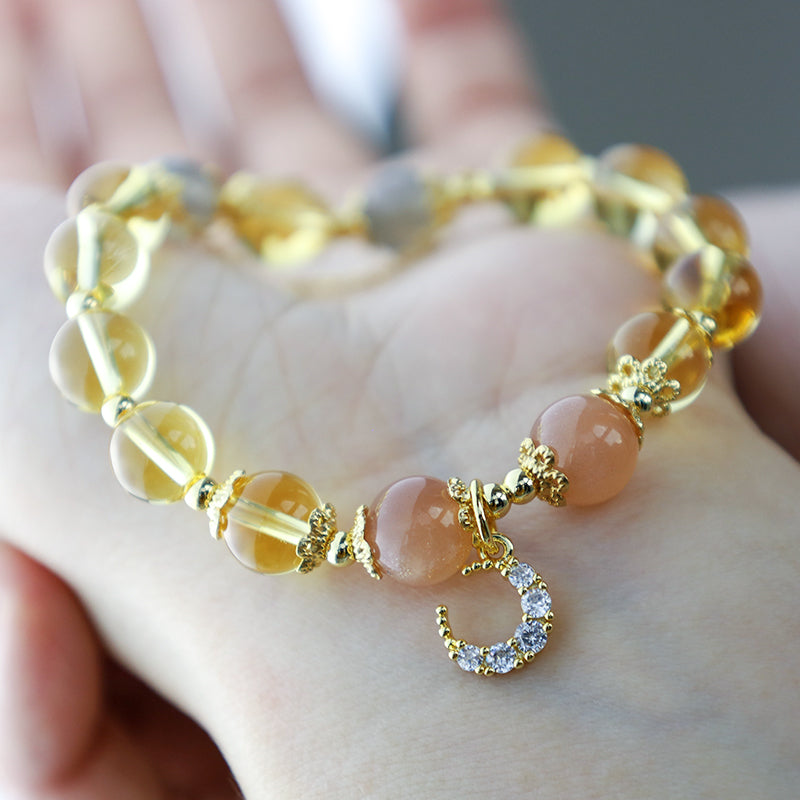 Buddha Stones Blessed Moon Citrine Abundant Energy Bracelet - image 6
