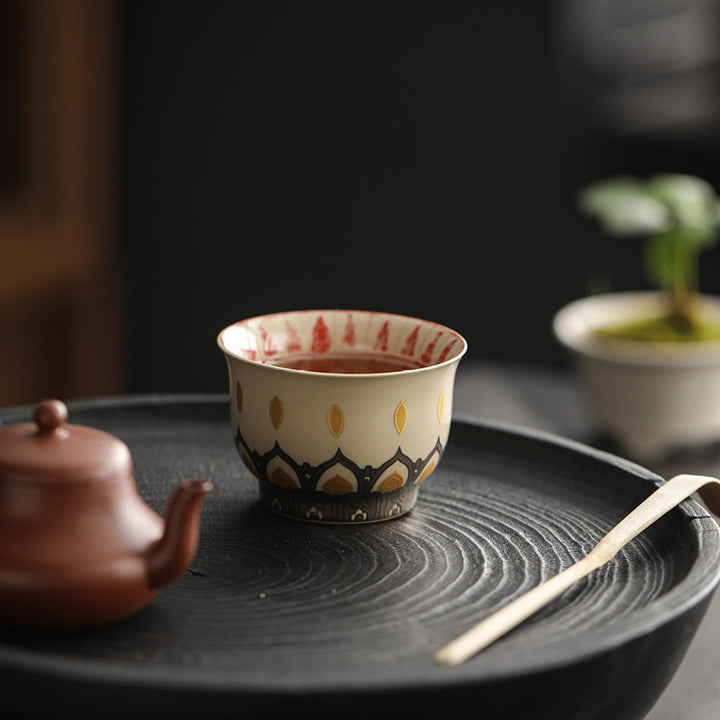 Buddha Stones Dunhuang Color Thousand Buddhas Teacup Kung Fu Tea Cup 100ml - image 8