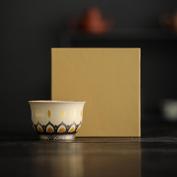 Buddha Stones Dunhuang Color Thousand Buddhas Teacup Kung Fu Tea Cup 100ml - image 10