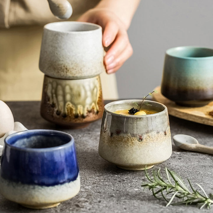 Buddha Stones Retro Kiln Change Ceramic Coffee Mug Tea Espresso Coffee Cup 200ml - image 0