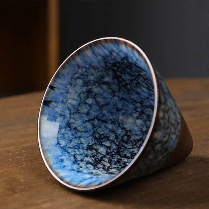 Buddha Stones Retro Kiln Change Ceramic Coffee Mug Tea Latte Espresso Coffee Cup With Base 200ml - image 8