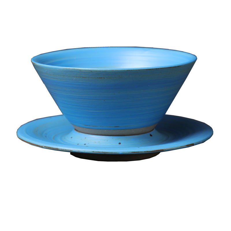 Buddha Stones Planet Design Ceramic Coffee Mug Rough Pottery Tea Coffee Cup With Saucer - image 11