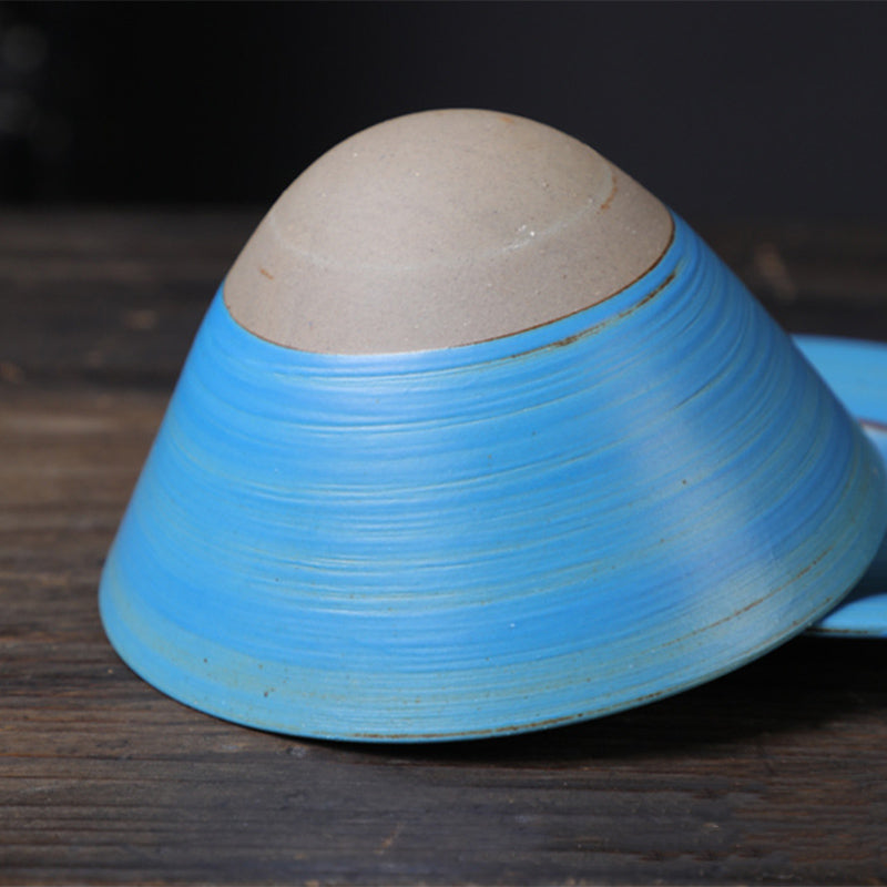 Buddha Stones Planet Design Ceramic Coffee Mug Rough Pottery Tea Coffee Cup With Saucer - image 10