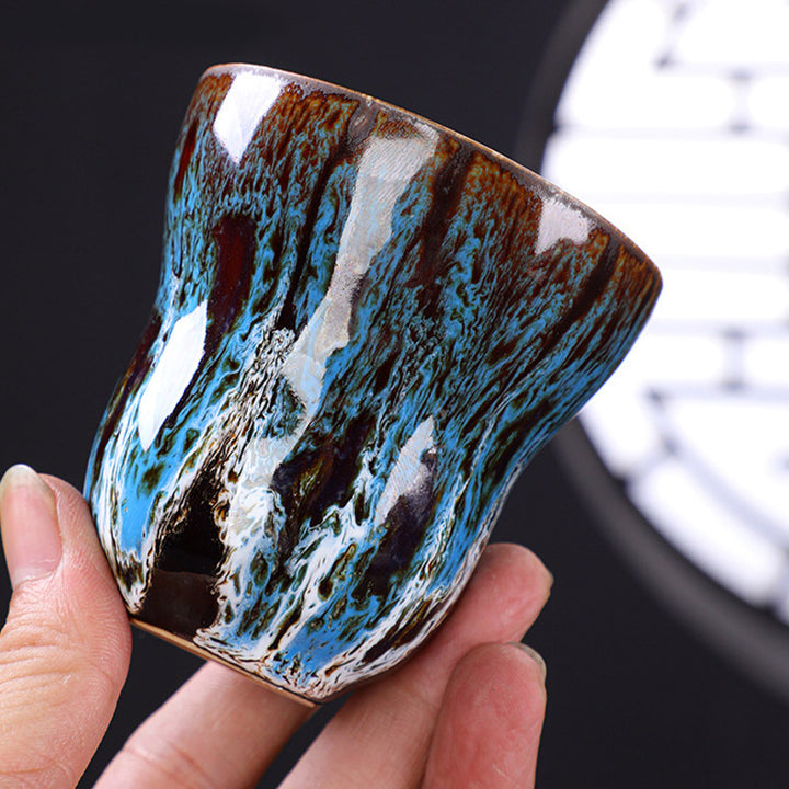 Buddha Stones Vintage Kiln Change Design Ceramic Coffee Mug Tea Cup 150ml - image 3