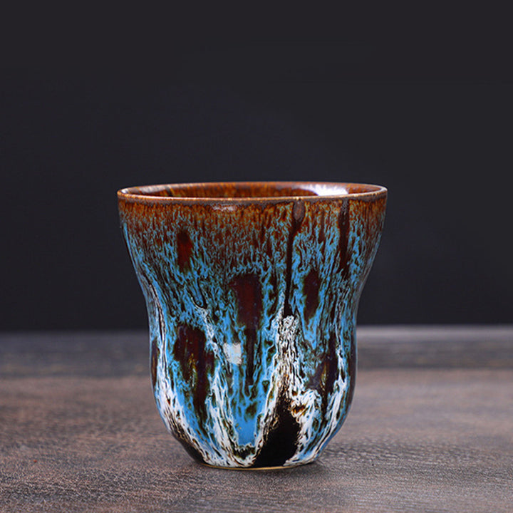 Buddha Stones Vintage Kiln Change Design Ceramic Coffee Mug Tea Cup 150ml - image 6