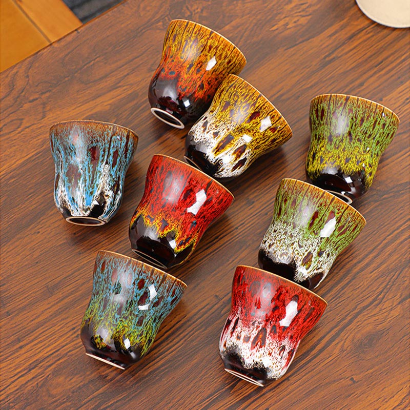 Buddha Stones Vintage Kiln Change Design Ceramic Coffee Mug Tea Cup 150ml - image 17