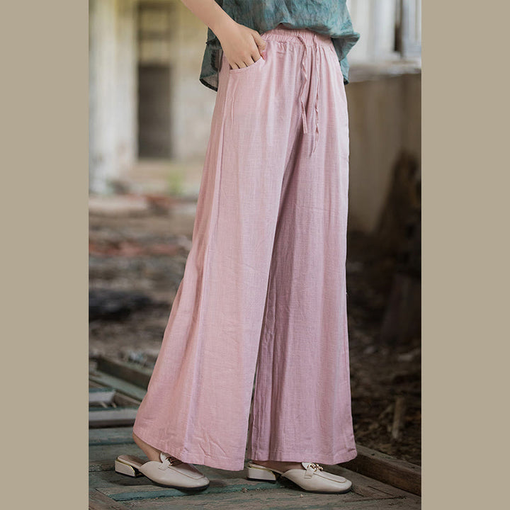 Buddha Stones Plain Wide Leg Pants Dance Women's Yoga Pants With Pockets - image 62