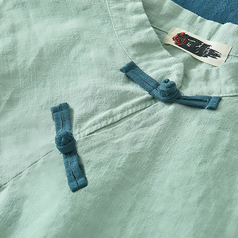 Buddha Stones Ramie Linen Loose Blouse Women Long Sleeve Shirt Chinese Hanfu Top - image 5