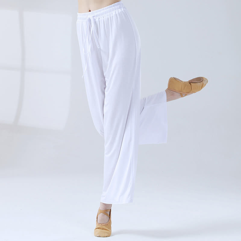 Buddha Stones Loose Modal Drawstring Wide Leg Pants For Yoga Dance - White - US12,UK/AU16,EU44 (3XL) - image 12