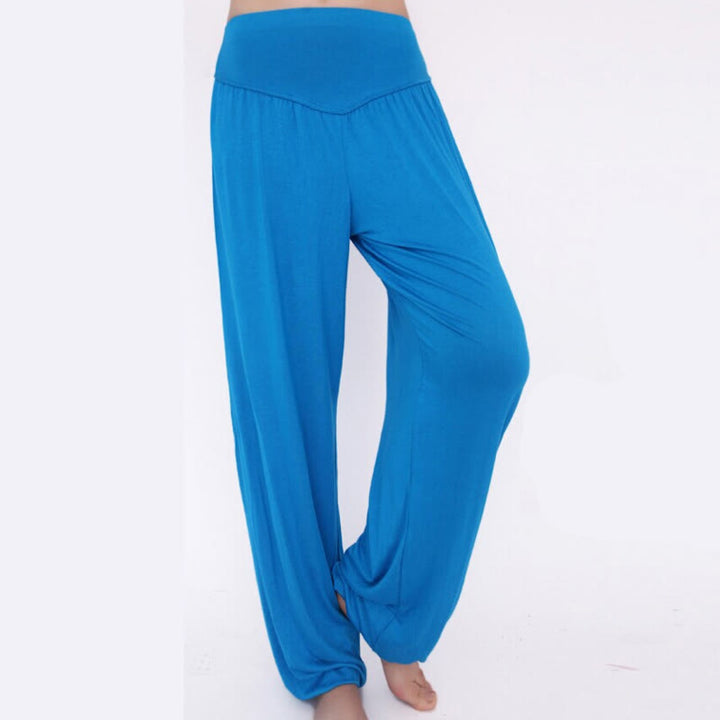 Buddha Stones Solid Color Modal Yoga Dance Long Harem Pants - image 43