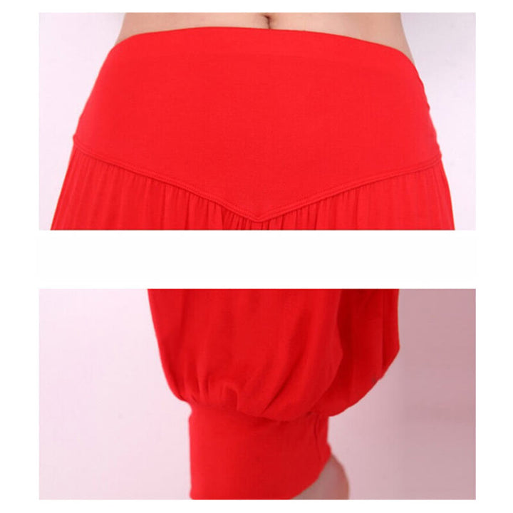 Buddha Stones Solid Color Modal Yoga Dance Long Harem Pants - image 29
