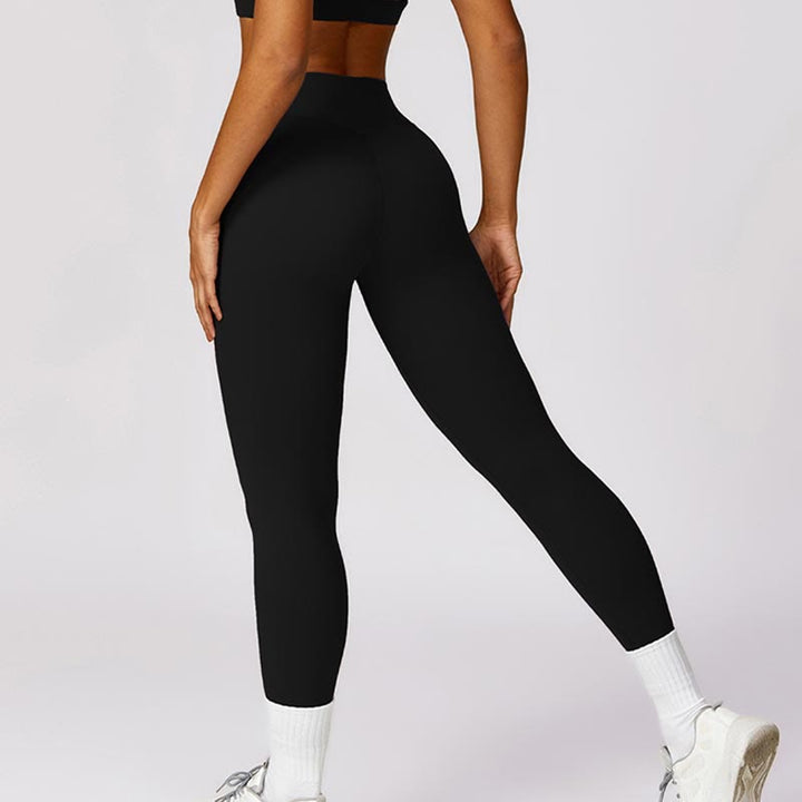 Buddha Stones Women Short Sleeve T-Shirt Top High Waist Leggings Pants For Sports Yoga - image 8