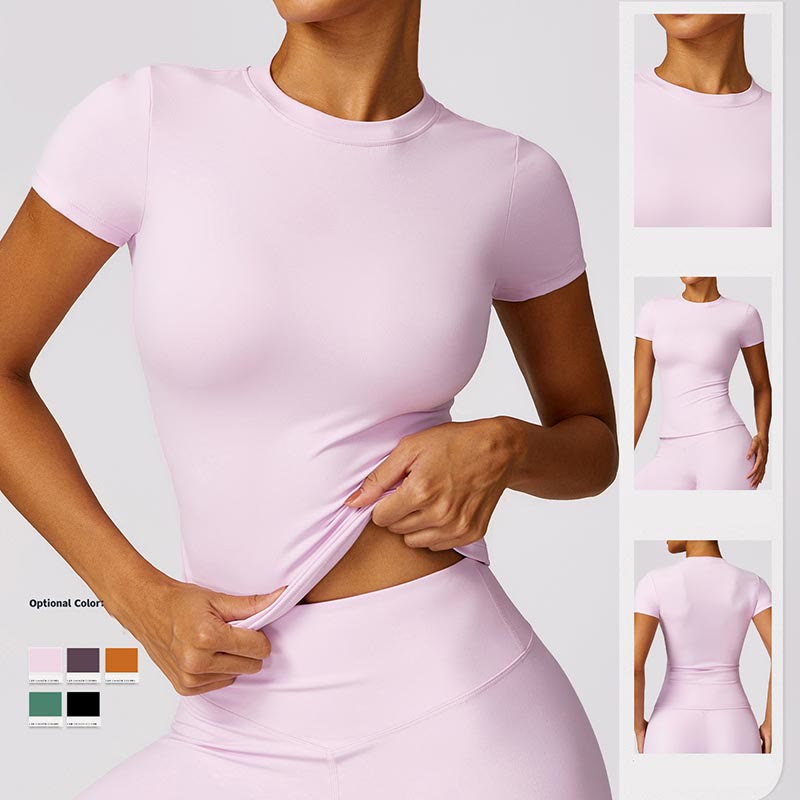 Buddha Stones Women Short Sleeve T-Shirt Top High Waist Leggings Pants For Sports Yoga - image 63