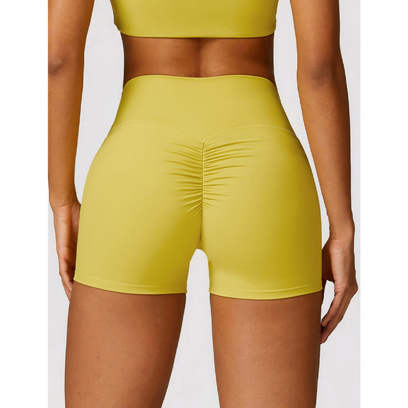 Buddha Stones Gym Sports Yoga Backless Bra Crop Tank Top Breathable Shorts - image 45