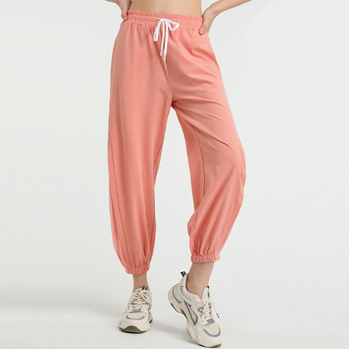 Buddha Stones High Waist Loose Fitness Yoga Sports Track Pants With Pockets - Pink - US8-10,UK/AU12-14,EU40-42 (XL)  - image 11