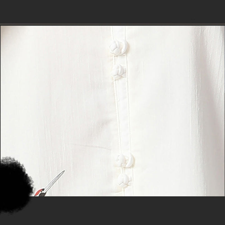 Buddha Stones White Crane Sea Cotton Linen Meditation Prayer Spiritual Zen Tai Chi Qigong Practice Clothing Set - image 10