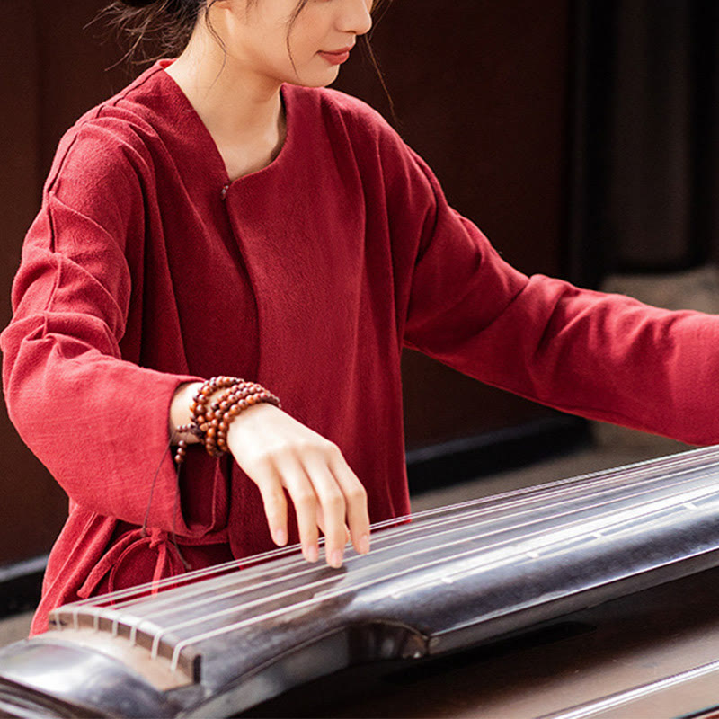 Buddha Stones Long Sleeve Jacket Shirt Top Wide Leg Pants Zen Tai Chi Yoga Meditation Clothing - image 9