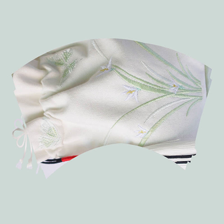 Buddha Stones Embroidered Grass Flowers Cherry Blossom Canvas Tote Crossbody Bag Shoulder Bag Handbag - image 4