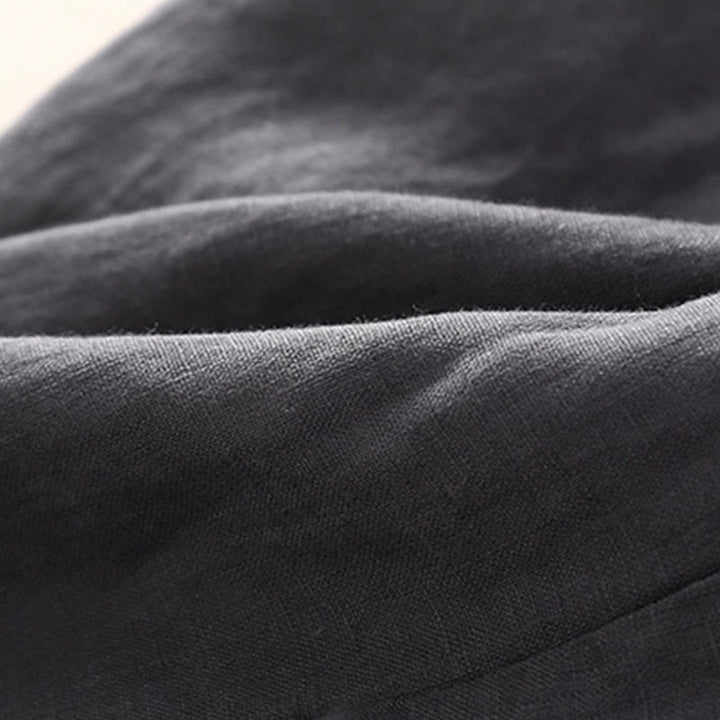 Buddha Stones Solid Color Flower Loose Drawstring Harem Pants With Pockets - image 19