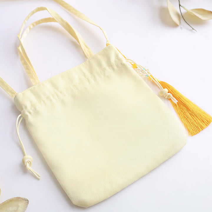 Buddha Stones Lotus Peony Epiphyllum Phoenix Suzhou Embroidery Cotton Linen Tote Crossbody Bag Shoulder Bag Handbag - image 11