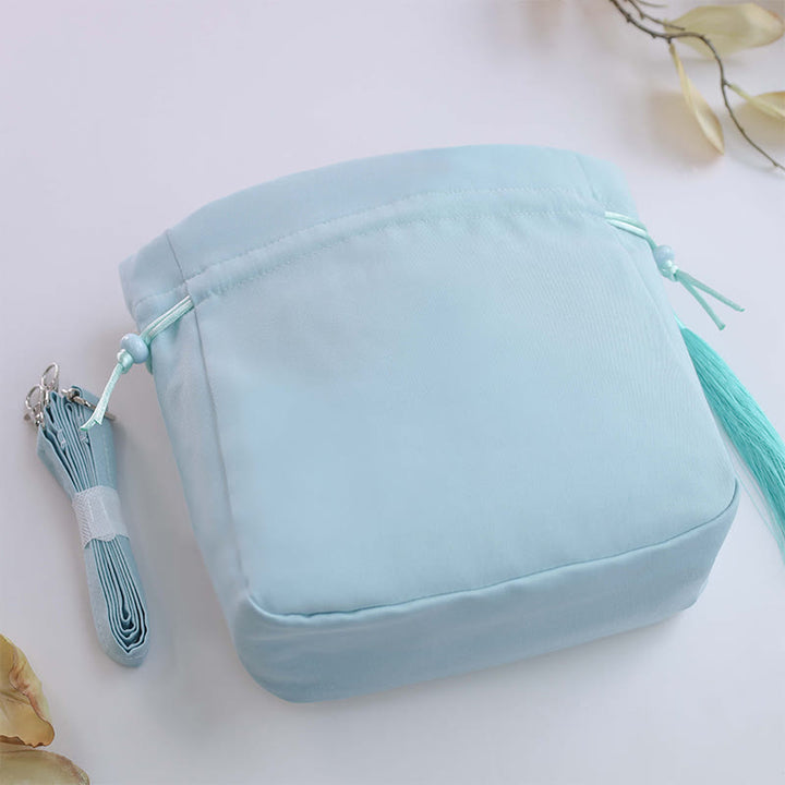 Buddha Stones Suzhou Embroidery Rabbit Lotus Epiphyllum Peony Magnolia Silk Tote Crossbody Bag Shoulder Bag Handbag - image 3