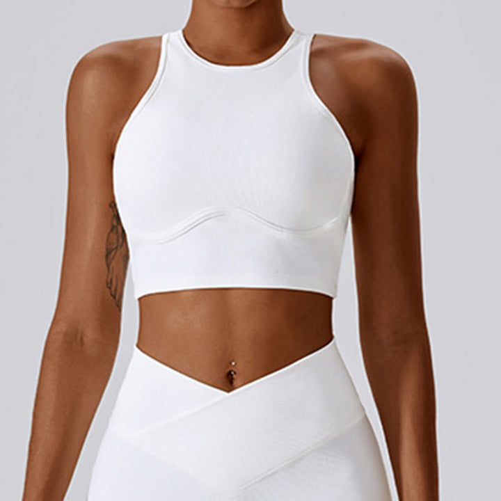 Buddha Stones Sleeveless Crop Tank Top Flared Pants Sports Fitness Yoga - image 8