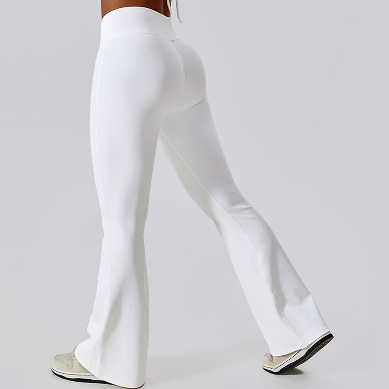 Buddha Stones Sleeveless Crop Tank Top Flared Pants Sports Fitness Yoga - image 10