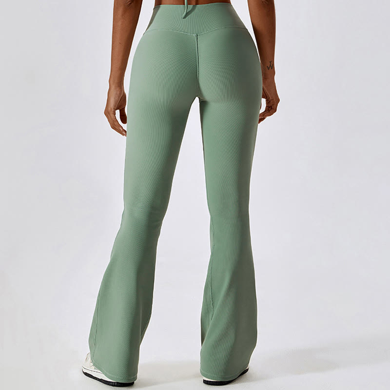 Buddha Stones Sleeveless Crop Tank Top Flared Pants Sports Fitness Yoga - image 34