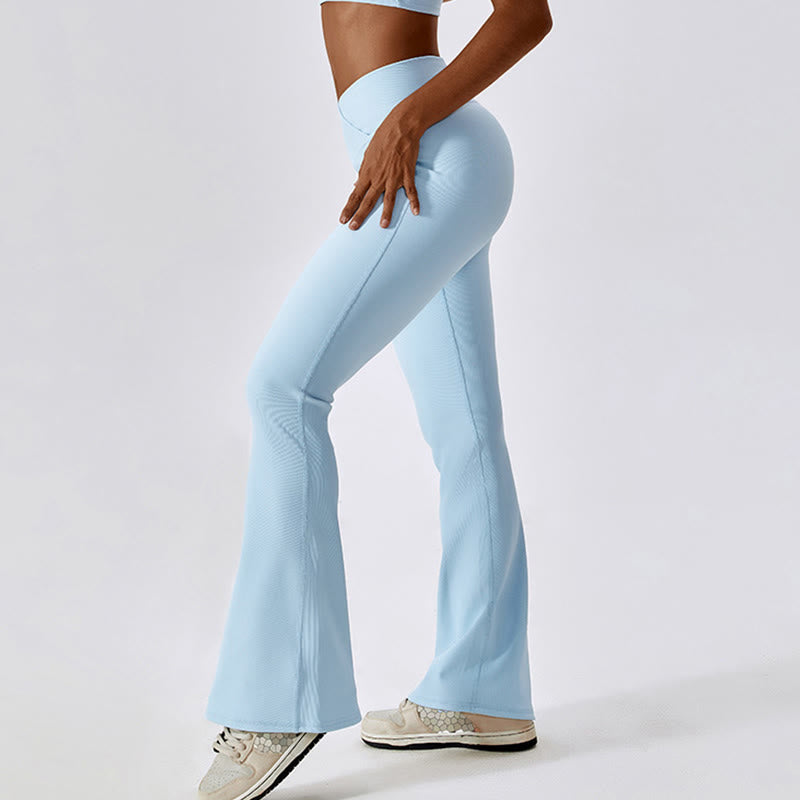 Buddha Stones Sleeveless Crop Tank Top Flared Pants Sports Fitness Yoga - image 46