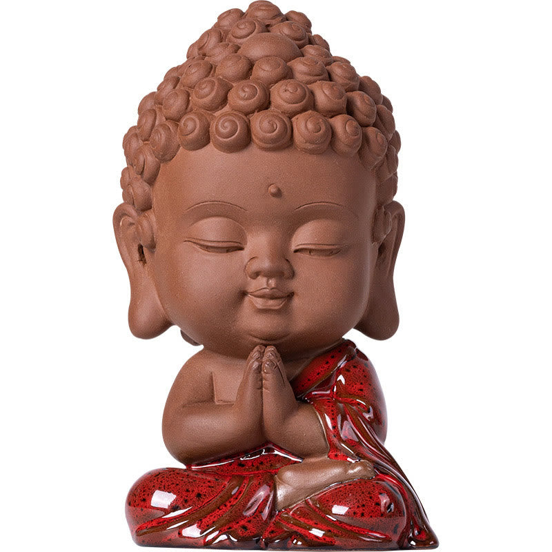 Buddha Stones Mini Gautama Buddha Sakyamuni Kwan Yin Avalokitesvara Ksitigarbha Serenity Ceramic Desk Decoration - image 12