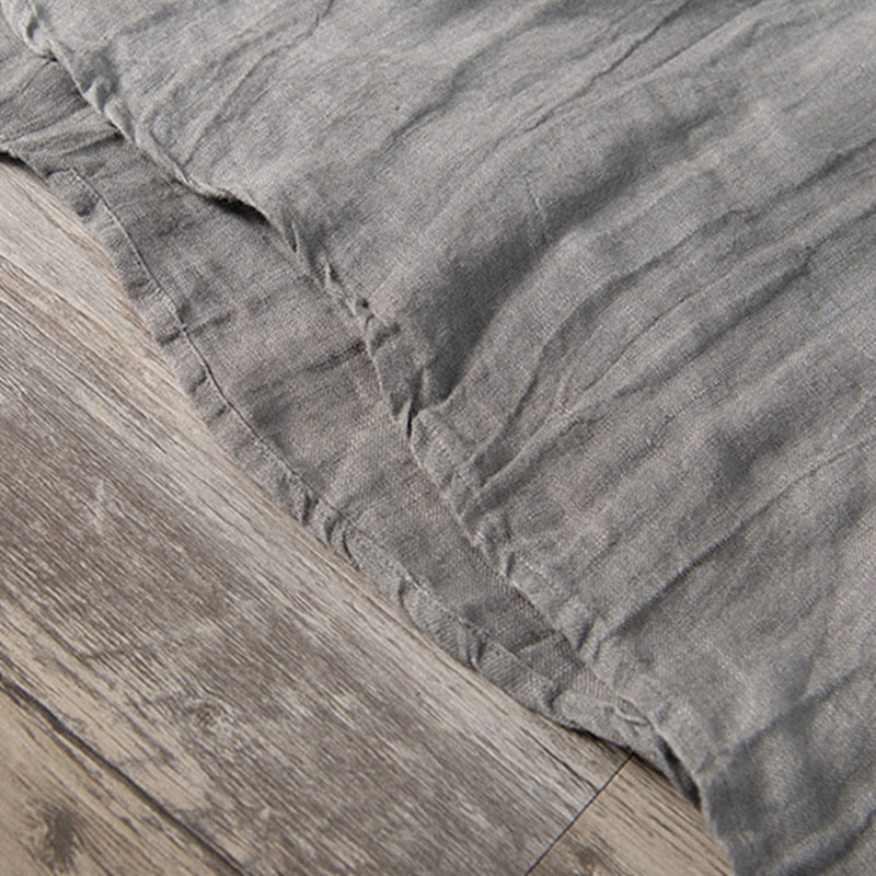 Buddha Stones Solid Color Long Sleeve Half Button Shirt Cotton Linen Men Clothing - image 8