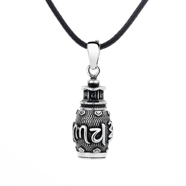 Buddha Stones Om Mani Padme Hum Copper Creativity Necklace Pendant - image 4