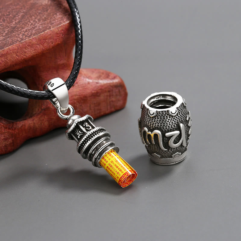 Buddha Stones Om Mani Padme Hum Copper Creativity Necklace Pendant - image 3