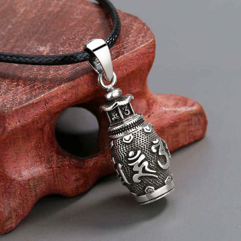 Buddha Stones Om Mani Padme Hum Copper Creativity Necklace Pendant - image 1