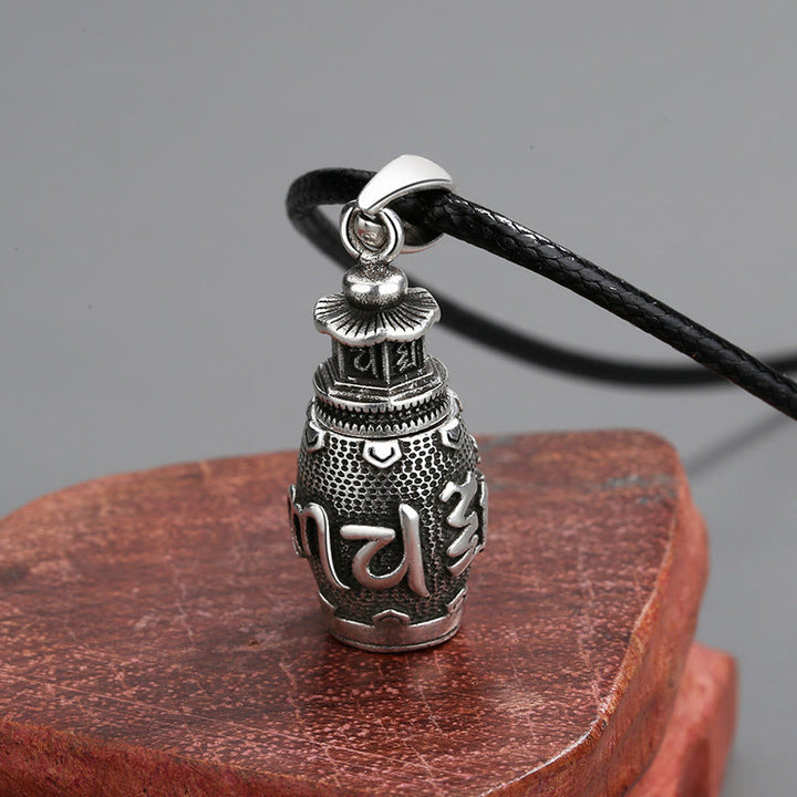 Buddha Stones Om Mani Padme Hum Copper Creativity Necklace Pendant - image 2