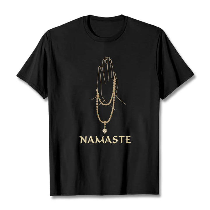 Buddha Stones NAMASTE Tee T-shirt - Black - 2XL - image 3