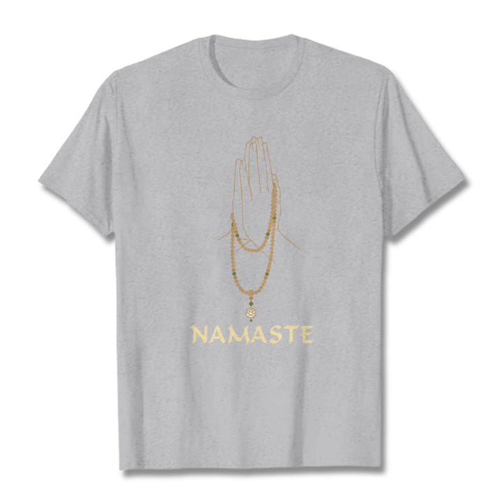 Buddha Stones NAMASTE Tee T-shirt - LightGrey - 2XL - image 9