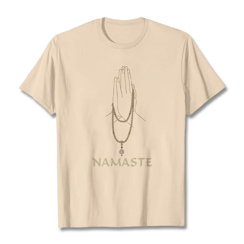 Buddha Stones NAMASTE Tee T-shirt - Bisque - 2XL - image 10