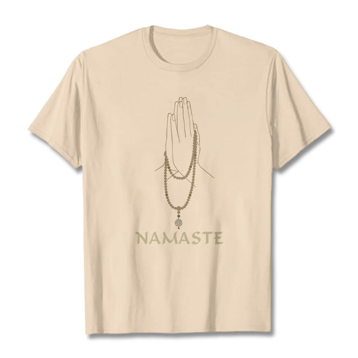Buddha Stones NAMASTE Tee T-shirt - Bisque - 2XL - image 10