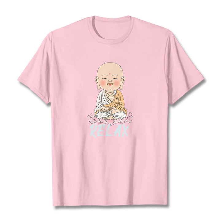 Buddha Stones RELAX Buddha Tee T-shirt - LightPink - RELAX - 2XL - image 30
