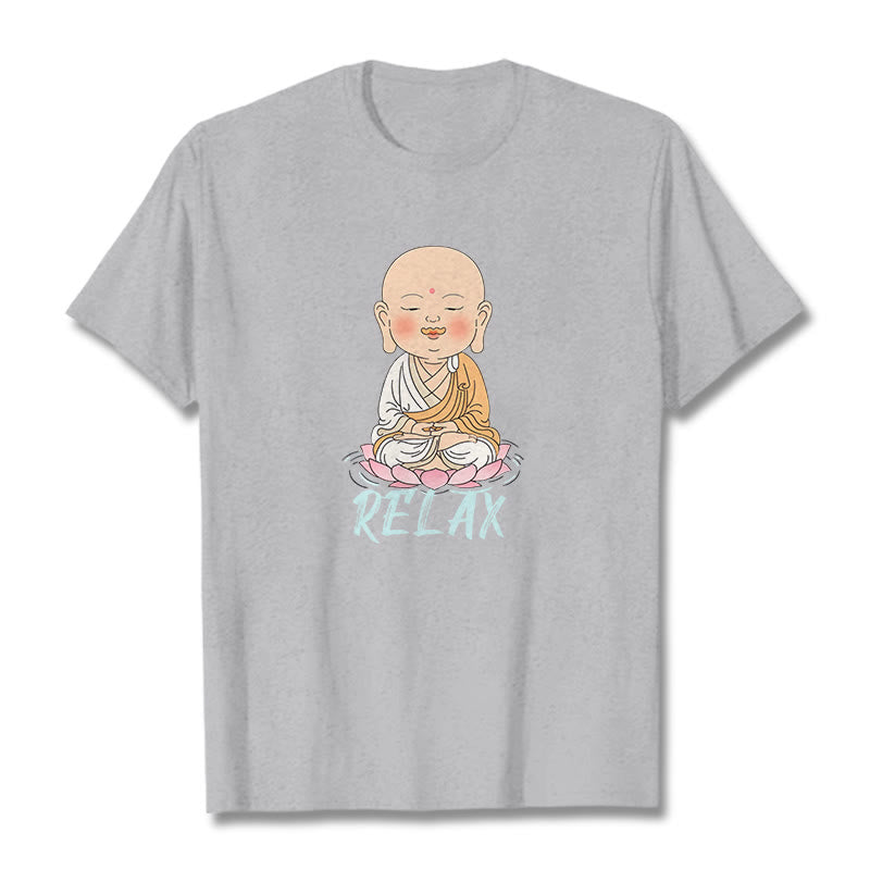 Buddha Stones RELAX Buddha Tee T-shirt - LightGrey - RELAX - 2XL - image 37