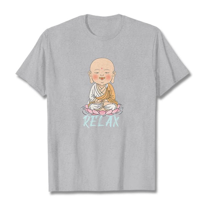 Buddha Stones RELAX Buddha Tee T-shirt - LightGrey - RELAX - 2XL - image 37