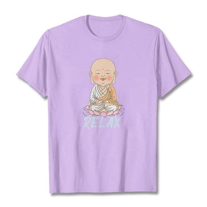 Buddha Stones RELAX Buddha Tee T-shirt - Plum - RELAX - 2XL - image 34