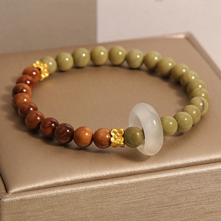 Buddha Stones Natural Alashan Agate Kuka Seed Encourage Bracelet - image 4