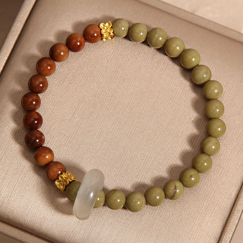 Buddha Stones Natural Alashan Agate Kuka Seed Encourage Bracelet - image 8